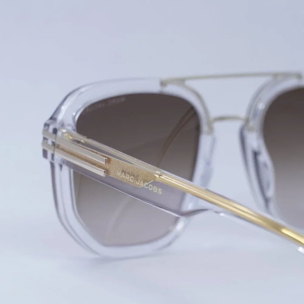🕶️ New Marc Jacobs MARC588/S 0900HA Sunglasses -Crystal Frame, Brown Lenses - Picture 5 of 11